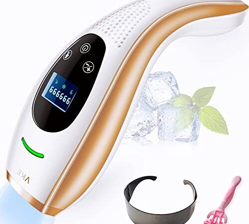 Epilateur Lumiere Pulsee, Epilation 9 Niveaux D'énergie et 2 Modes, IPL Epilation avec Fonction de Refroidissement, 999,999 Flashs, Epilation pour Femmes Hommes Visage Maillot Jambes