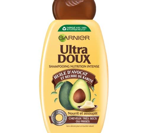 Ultra Doux Avocat et Beurre de Karité Shampooing à l'Huile d'Avocat et Beurre de Karité