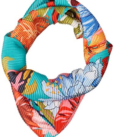 Desigual Fou_Beach Carre Foulard Tendance, Bleu, U Femme