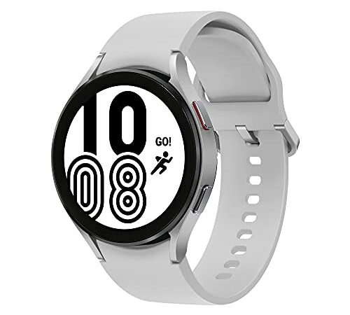 Samsung Galaxy Watch4 BT Montre Intelligente 44 mm avec Suivi de santé, Batterie Longue durée, Bluetooth, argenté, 2031