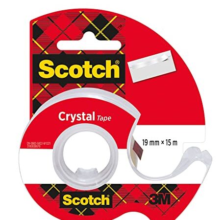 Scotch - 6-1975C3 - Caddy Un Paquet de 3 Rubans Crystal, 19 mm x 7,5 m