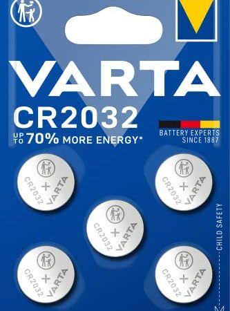 Varta CR 2032 Pile Lithium 5 Pièces