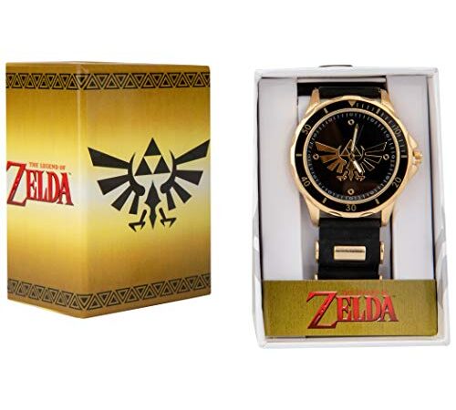 Zelda Triforce Montre avec bracelet en caoutchouc