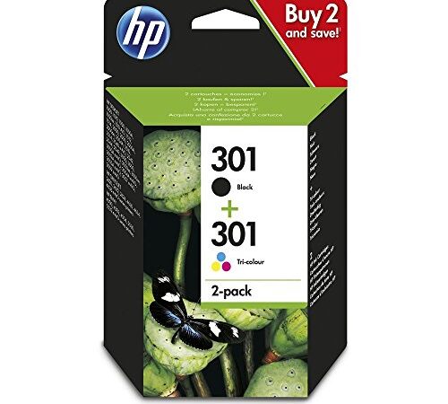 Multipack HP 301 Noir + Couleur (2 cartouches) Cartouche HP Envy 4500