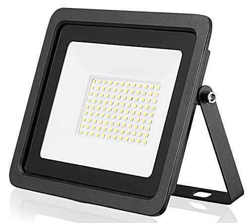 Projecteur d'extérieur LED Projecteur 10W 20W 30W 50W 100W Applique murale réflecteur IP68 éclairage de jardin étanche(Blanc froid, 10W)