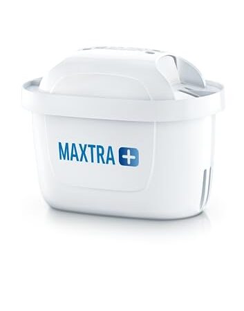BRITA Pack de 4 filtres MAXTRA+, réduit le calcaire, le chlore, le plomb et autres impuretés pour une eau du robinet plus pure, sans BPA