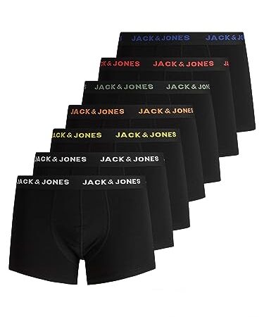 Jack & Jones Boxers Basique Lot de 7 Black M Black M