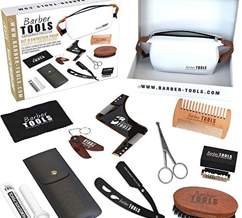 Kit/Set / Coffret d'entretien et de soin pour barbe et rasage. ✮ BARBER TOOLS ✮ (kit2)