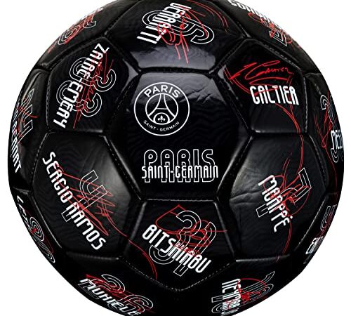 Paris Saint-Germain Ballon de Football PSG - Signatures des Joueurs - Collection Officielle Taille 5