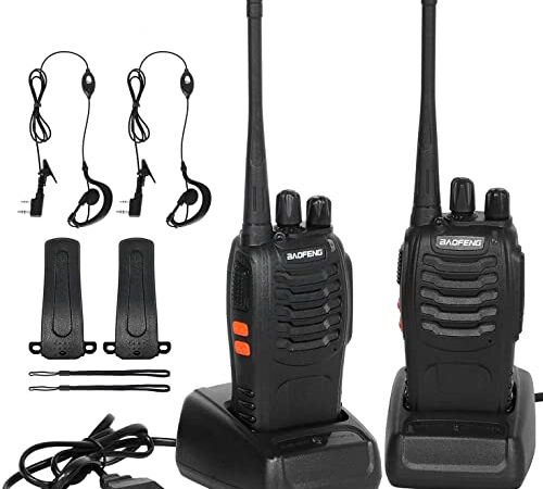 YESASYOU Talkie Walkie 16 Canaux - CTCSS/DCSTalkie Walkie Rechargeable 1500mAh Radios Portée 3-5 km